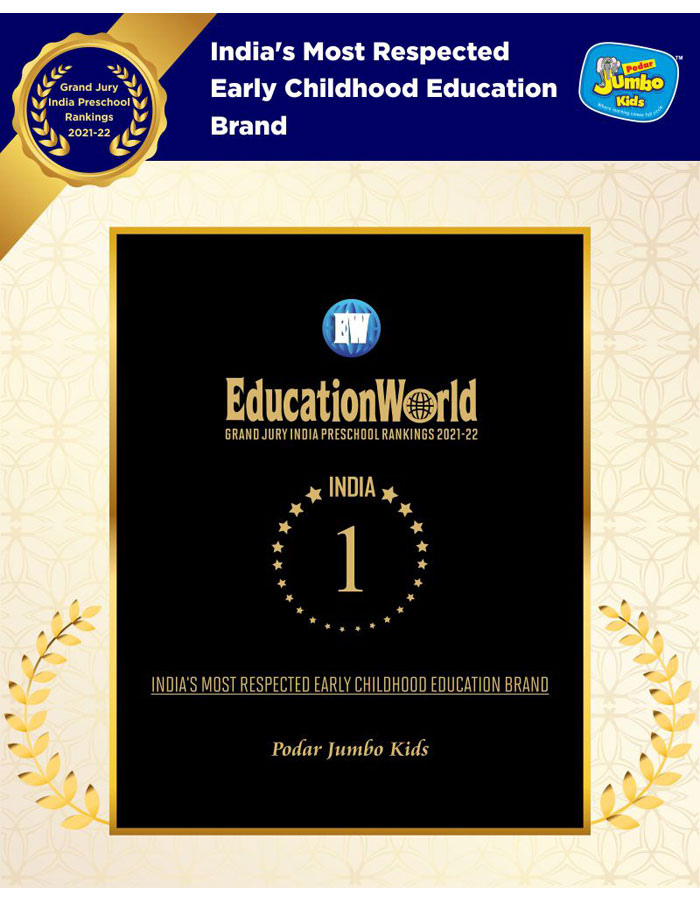 Indias Most Respected Early Childhood Education Brand - The Education World - 21-22